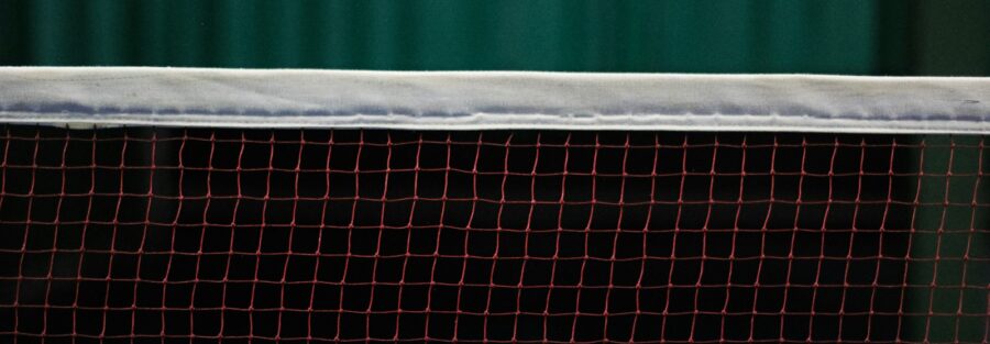 red and white sports net